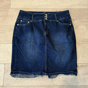 Women's ONE 5 ONE Dark Blue Denim Pencil Skirt XL